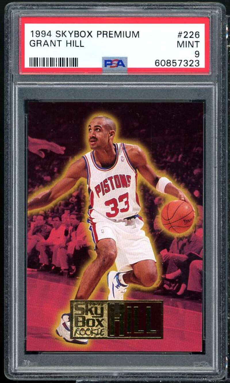 Grant Hill Rookie Card 1994-95 SkyBox #226 PSA 9 Image 1