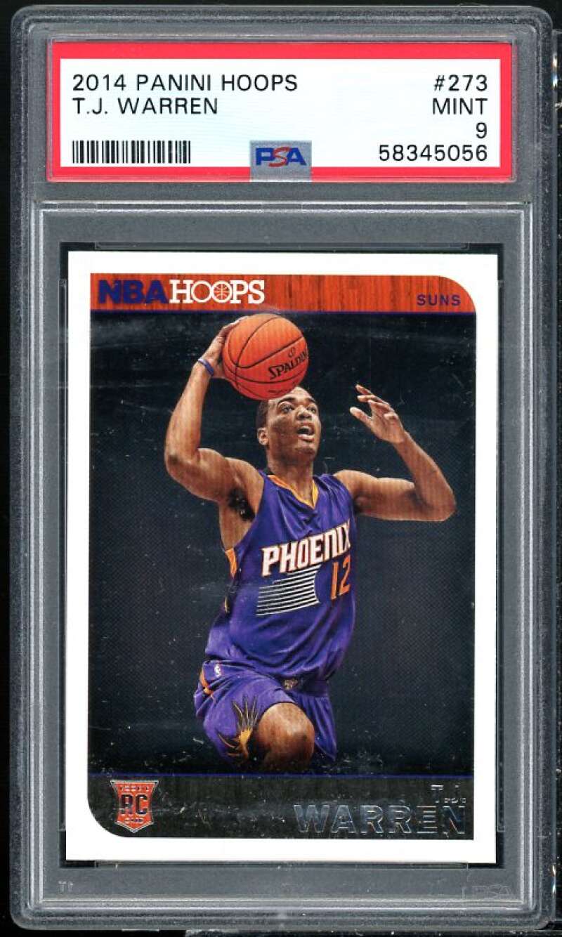 T.J. Warren Rookie Card 2014-15 Panini Hoops #273 PSA 9 Image 1