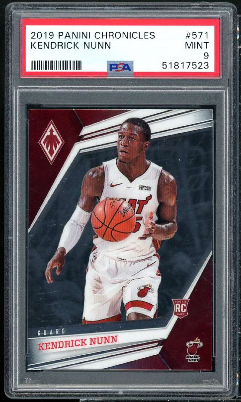 Kendrick Nunn Rookie Card 2019-20 Panini Chronicles #571 PSA 9 Image 1