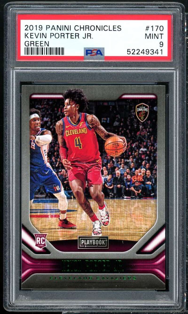 Kevin Porter Jr. Rookie Card 2019-20 Panini Chronicles Green #170 PSA 9 Image 1