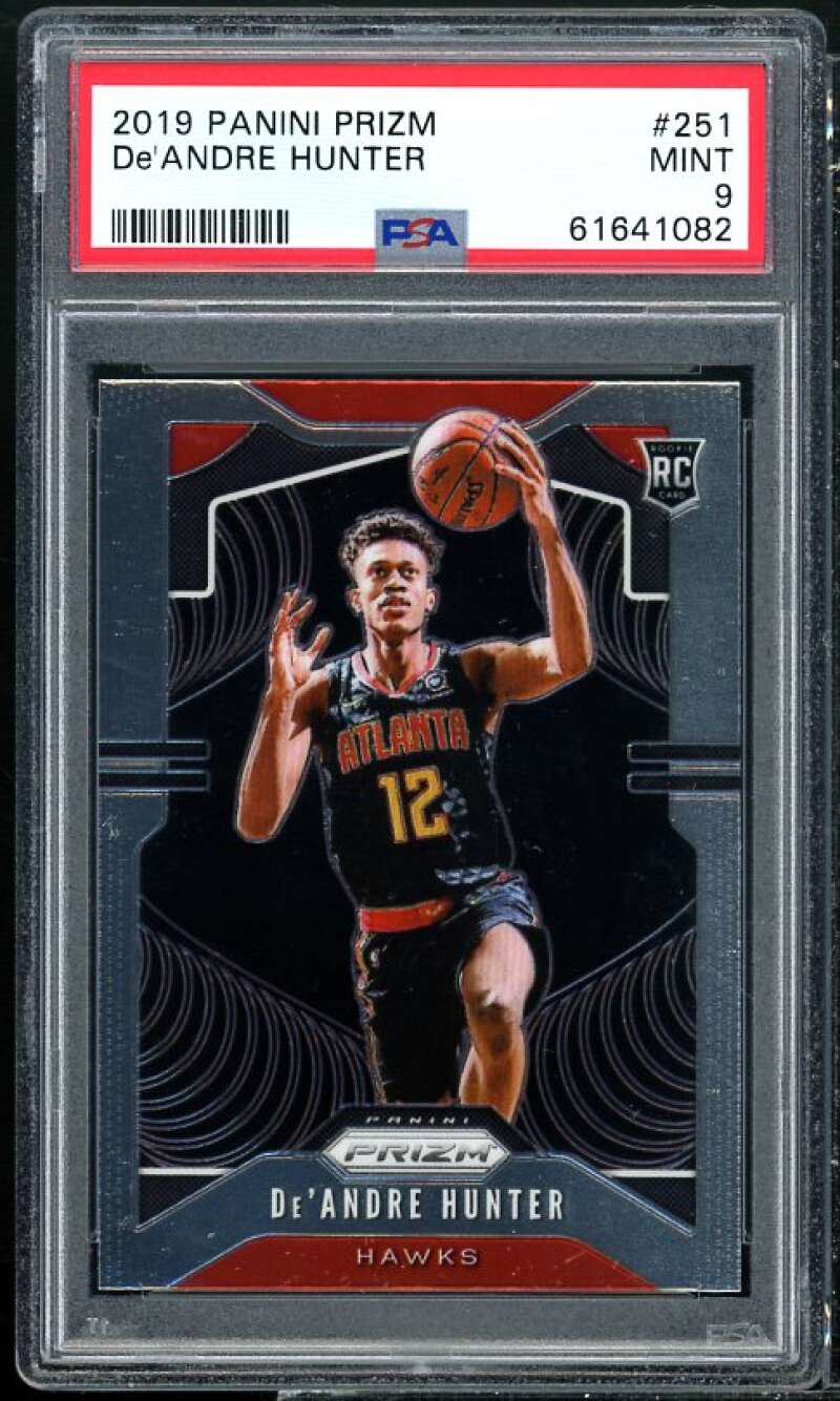 De'Andre Hunter Rookie Card 2019-20 Panini Prizm #251 PSA 9 Image 1