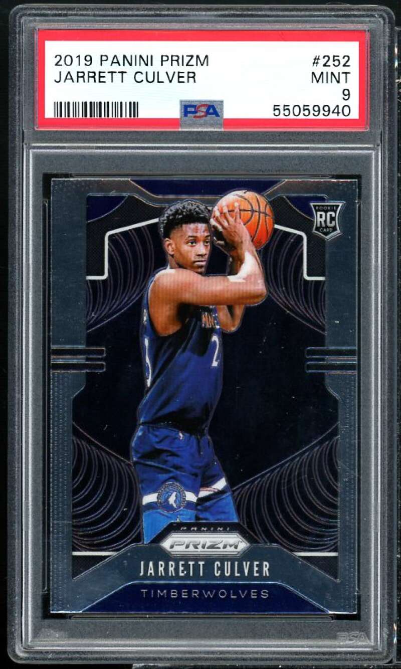 Jarrett Culver Rookie Card 2019-20 Panini Prizm #252 PSA 9 Image 1