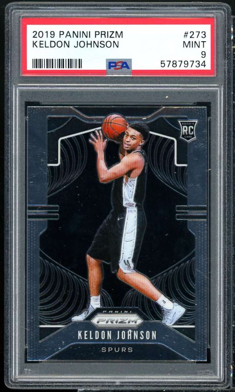 Keldon Johnson Rookie Card 2019-20 Panini Prizm #273 PSA 9 Image 1