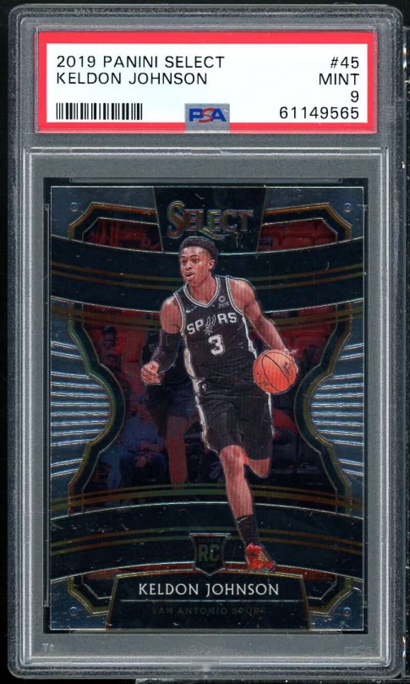 Keldon Johnson Rookie Card 2019-20 Panini Select #45 PSA 9 Image 1