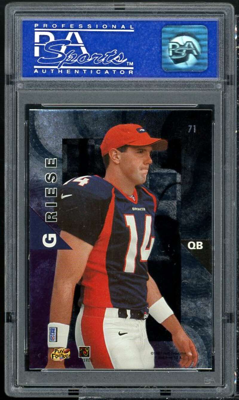 Brian Griese Rookie Card 1998 Playoff Momentum #71 PSA 9 Image 2