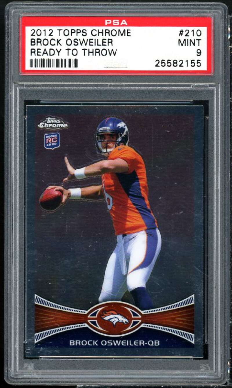 Brock Osweiler Rookie Card 2011 Topps Chrome #210 PSA 9 Image 1