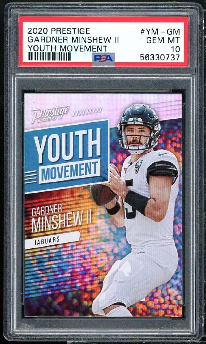 Gardner Minshew Rookie Card 2019 Prestige Youth Movment #YM-GM PSA 10 Image 1