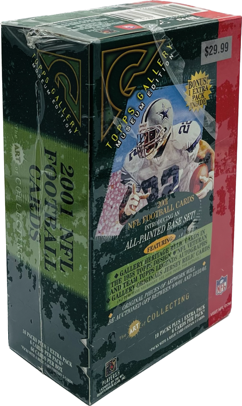 2001 Topps Gallery Museum Edition Football Blaster Box Image 1