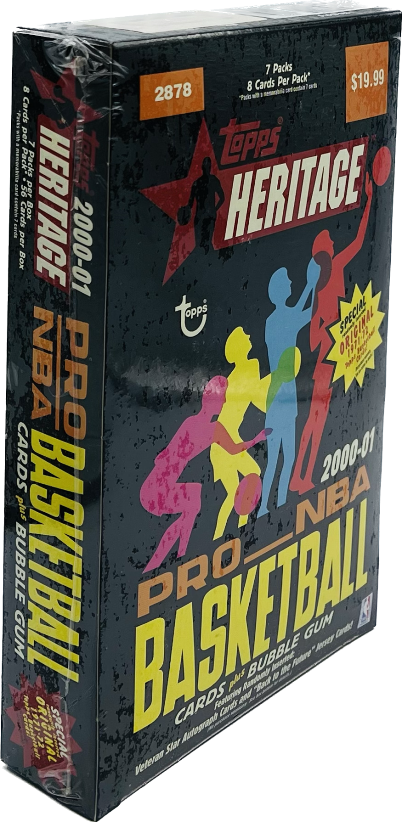 2001 Topps Heritage Basketball 7-Pack Blaster Box Image 1