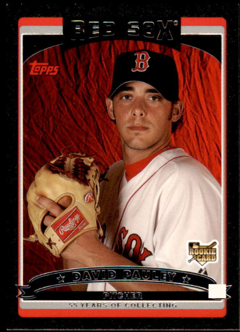 David Pauley Rookie Card 2006 Topps Update Black #UH159 Image 1