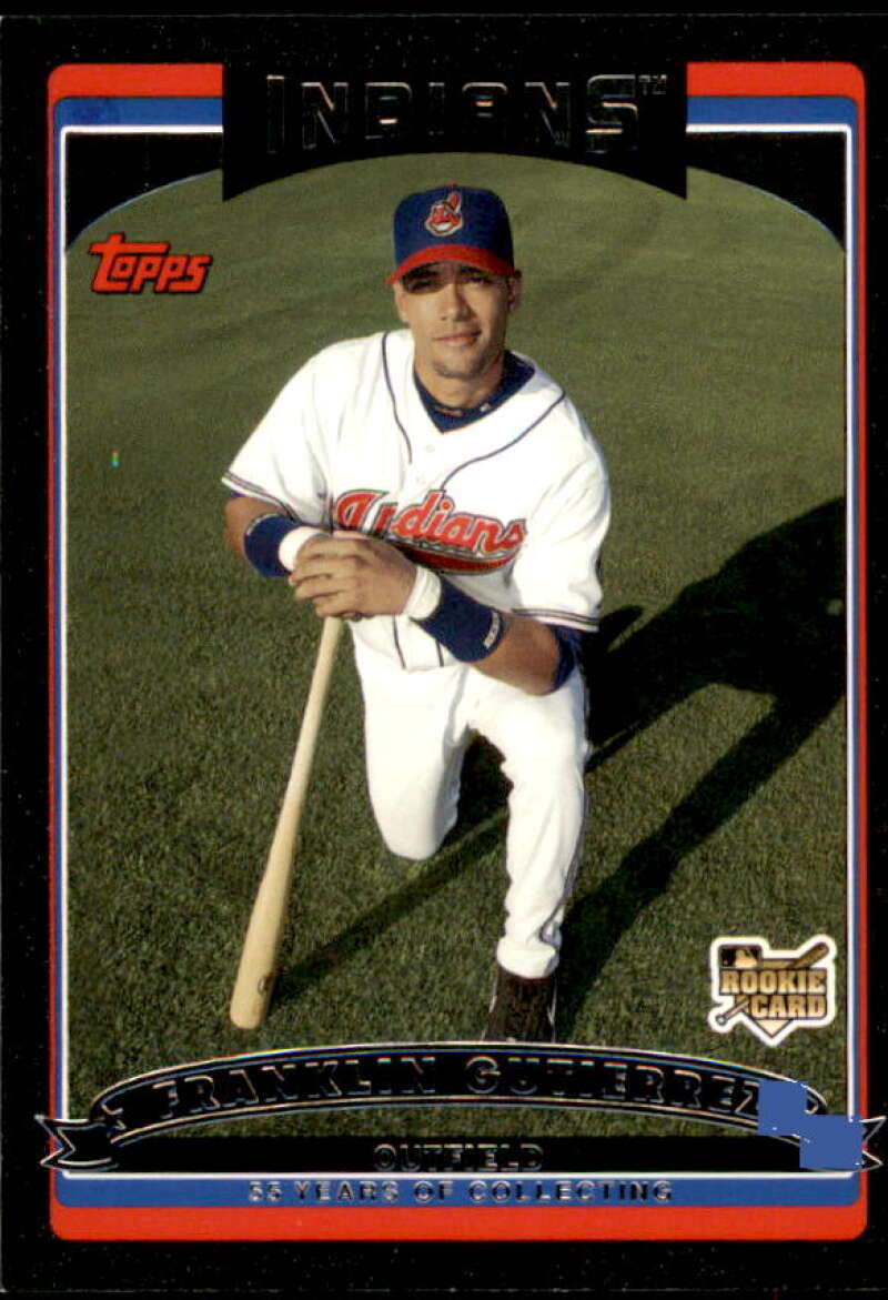Franklin Gutierrez Rookie Card 2006 Topps Update Black #UH162 Image 1