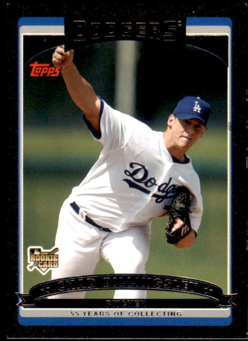 Chad Billingsley Rookie Card 2006 Topps Update Black #UH165 Image 1