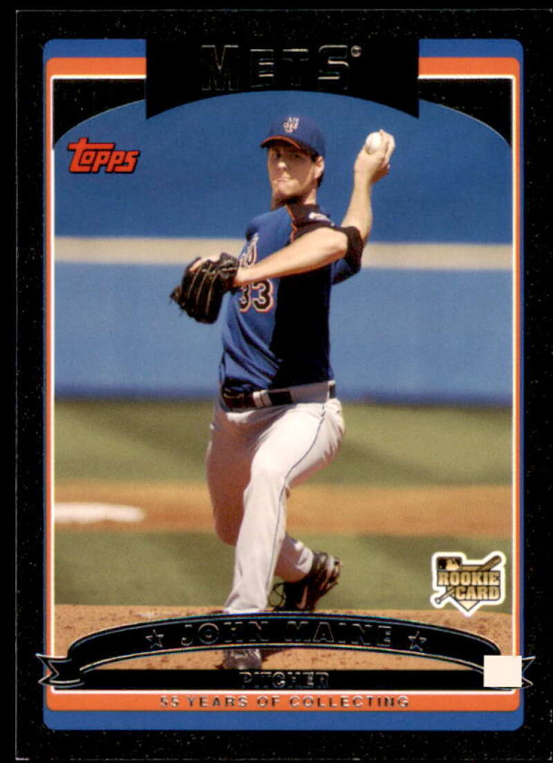 John Maine Rookie Card 2006 Topps Update Black #UH170 Image 1