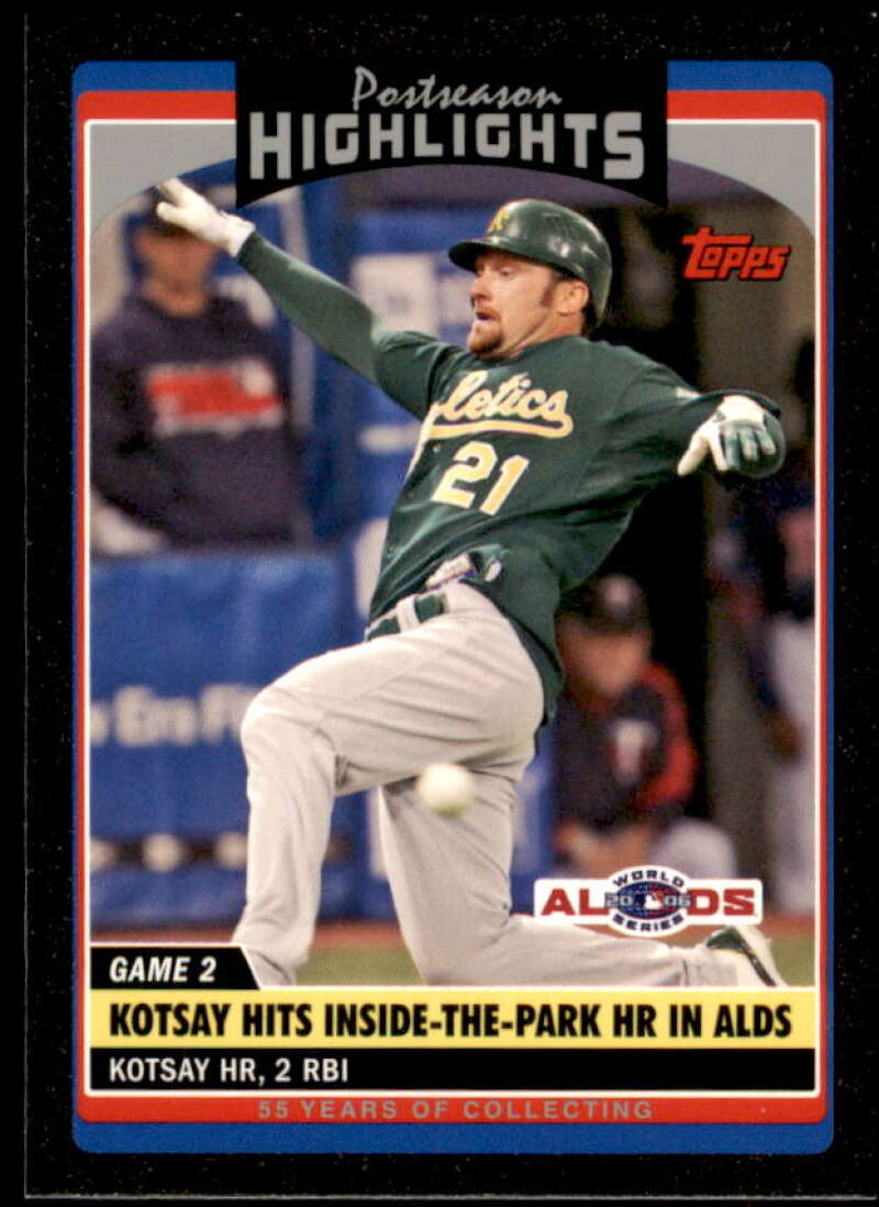 Mark Kotsay Card 2006 Topps Update Black #UH182 Image 1