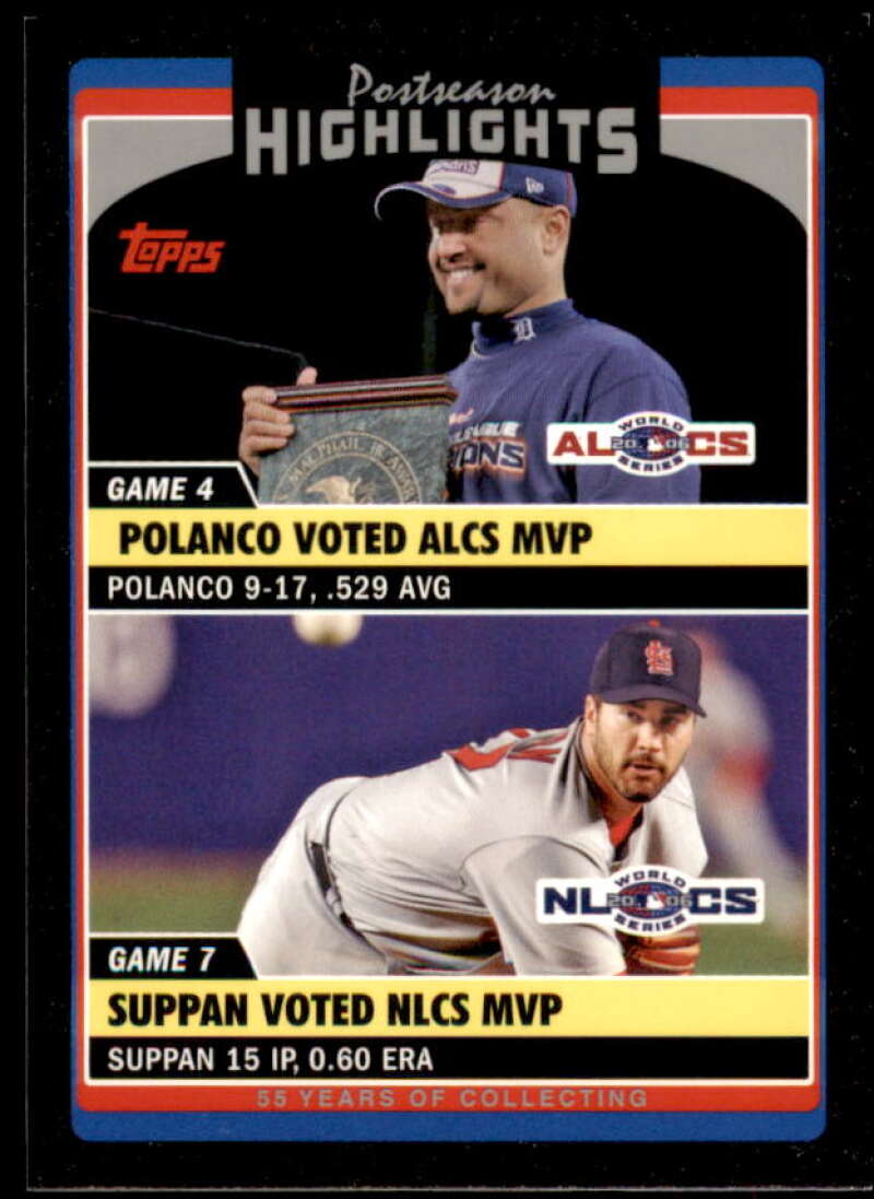 Placido Polanco/Jeff Suppan Card 2006 Topps Update Black #UH191 Image 1
