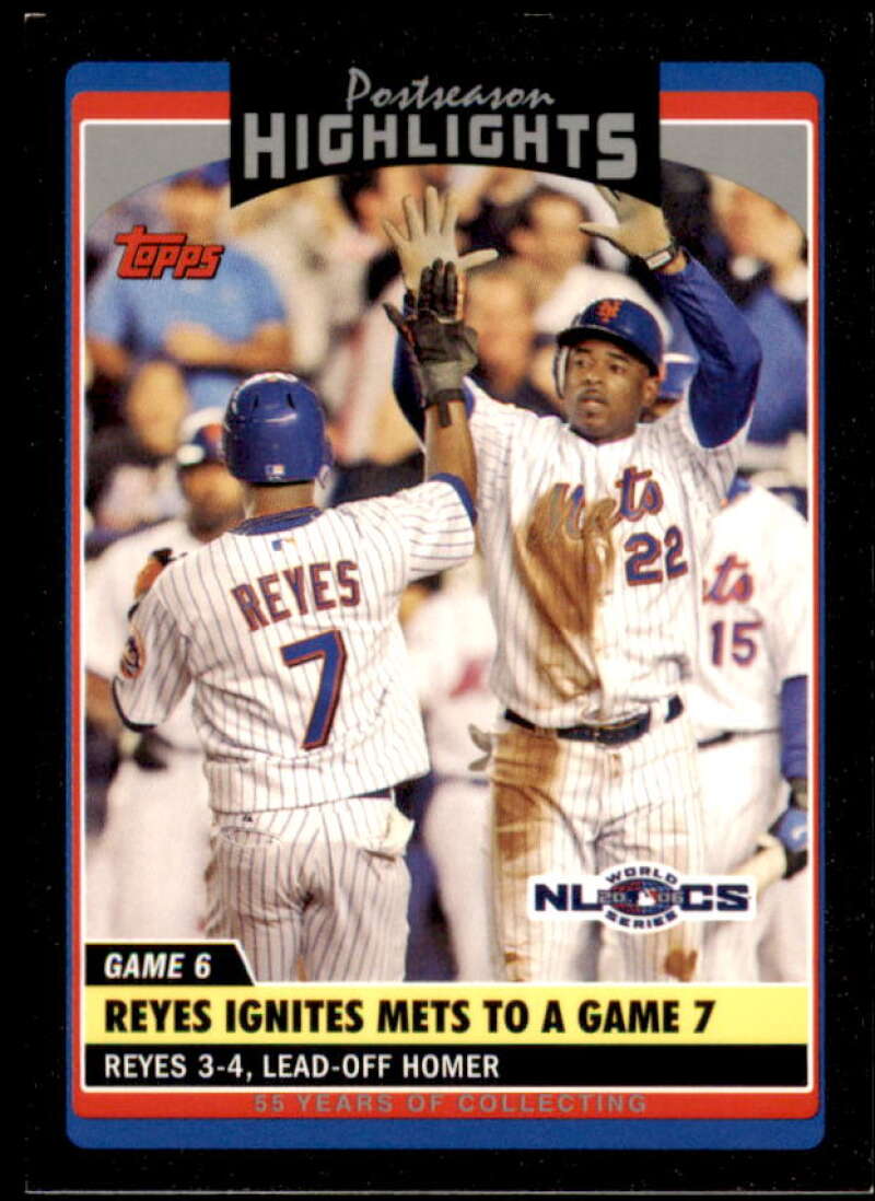Jose Reyes Card 2006 Topps Update Black #UH192 Image 1