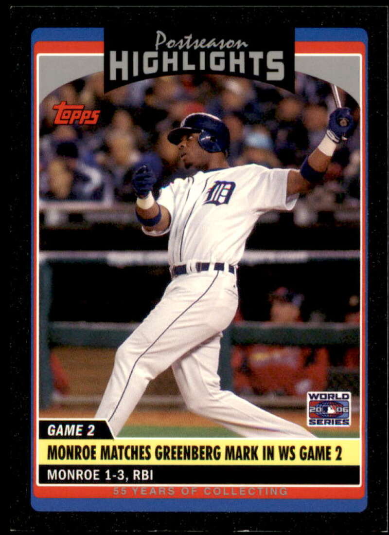 Craig Monroe Card 2006 Topps Update Black #UH194 Image 1