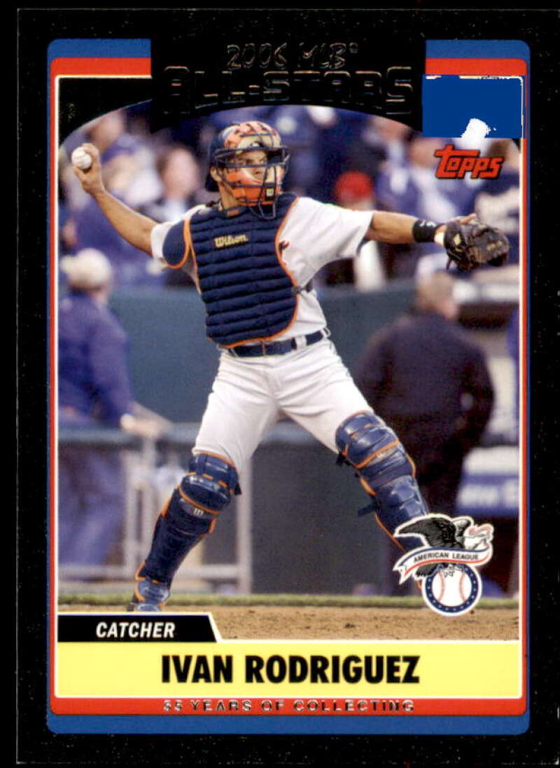 Ivan rodriguez Card 2006 Topps Update Black #UH223 Image 1