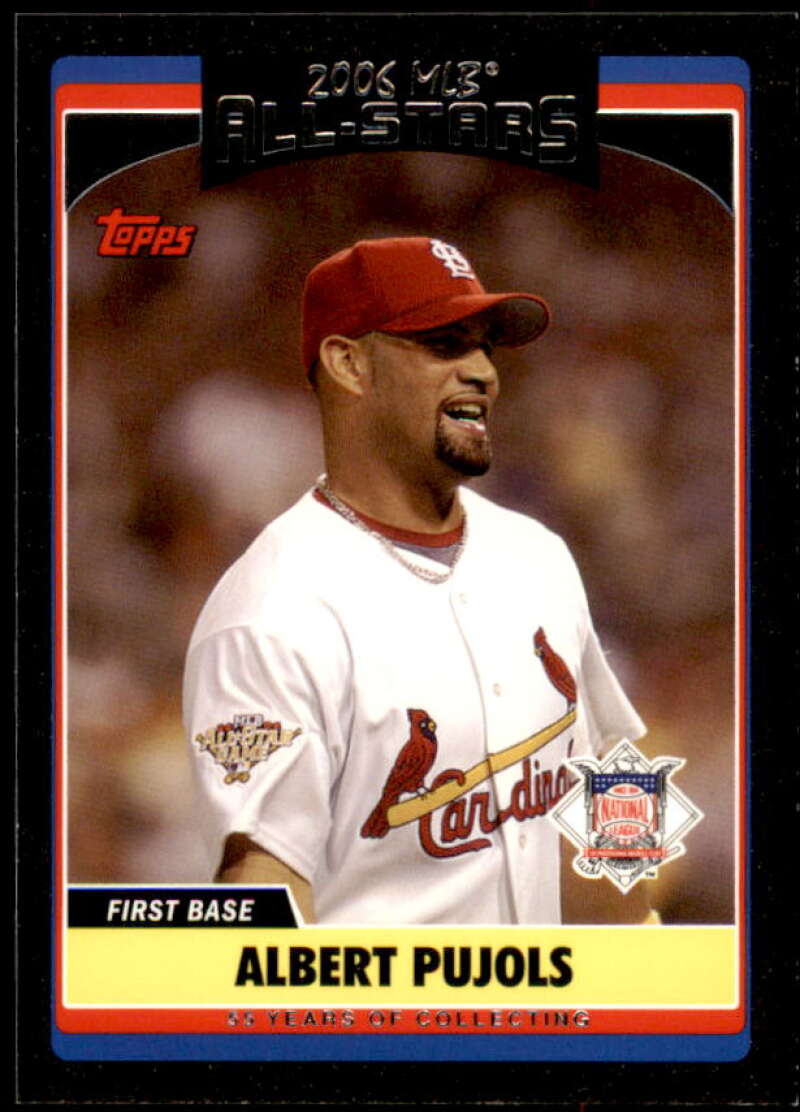 Albert Pujols Card 2006 Topps Update Black #UH229 Image 1