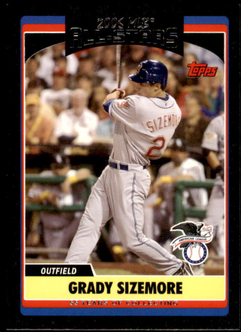 Grady Sizemore Card 2006 Topps Update Black #UH240 Image 1