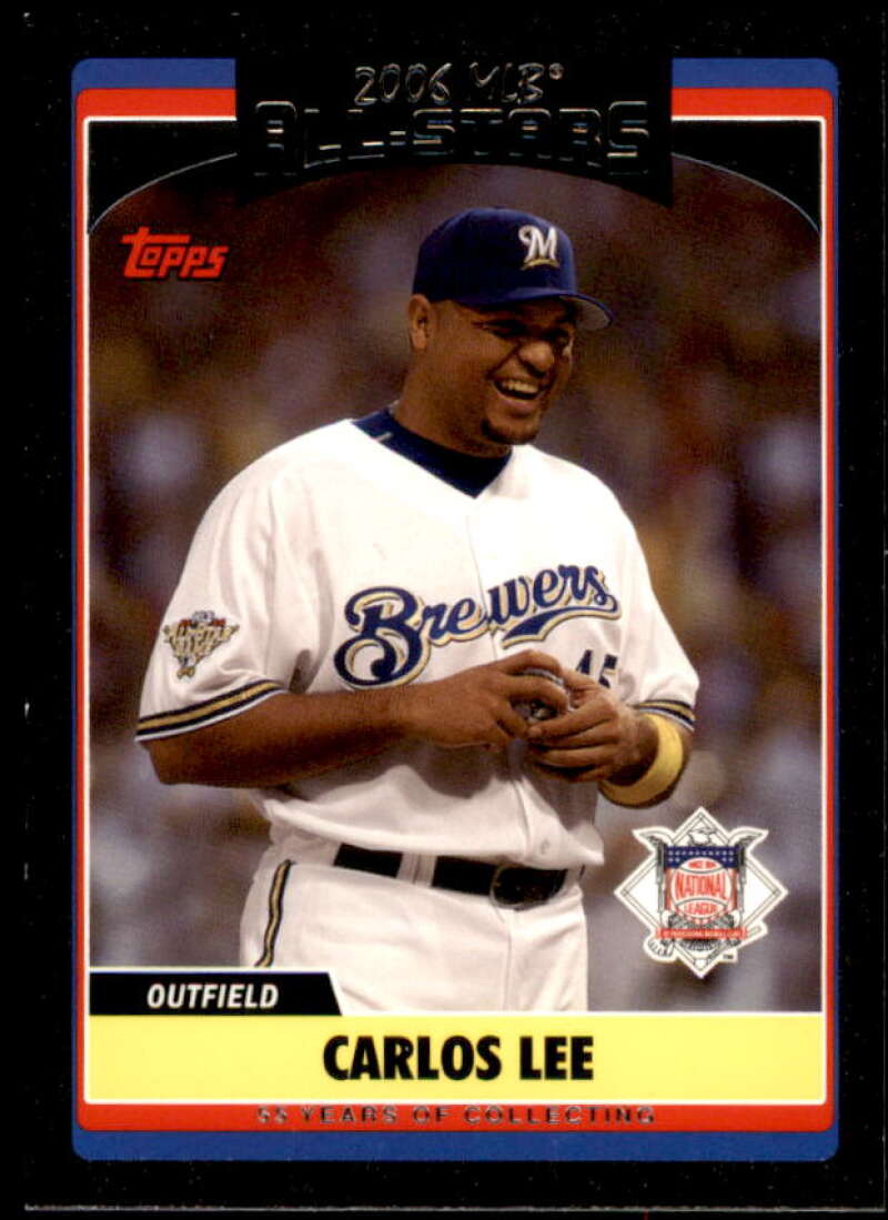 Carlos Lee Card 2006 Topps Update Black #UH250 Image 1