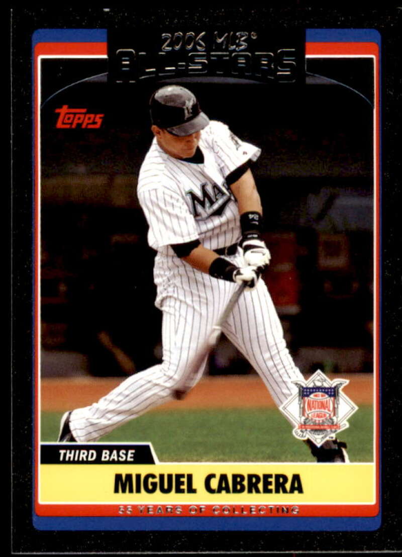 Miguel Cabrera Card 2006 Topps Update Black #UH275 Image 1