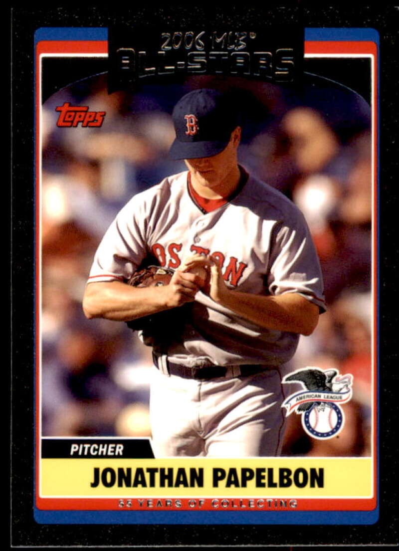 Jonathan Papelbon Rookie Card 2006 Topps Update Black #UH279 Image 1