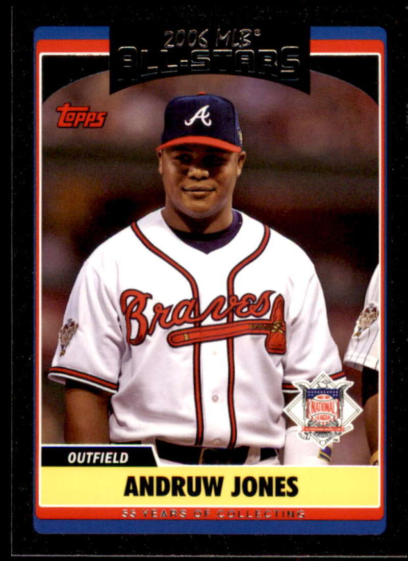 Andruw Jones Card 2006 Topps Update Black #UH280 Image 1