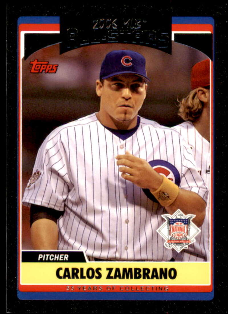 Carlos Zambrano Card 2006 Topps Update Black #UH282 Image 1