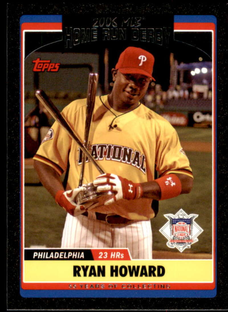 Ryan Howard Card 2006 Topps Update Black #UH283 Image 1