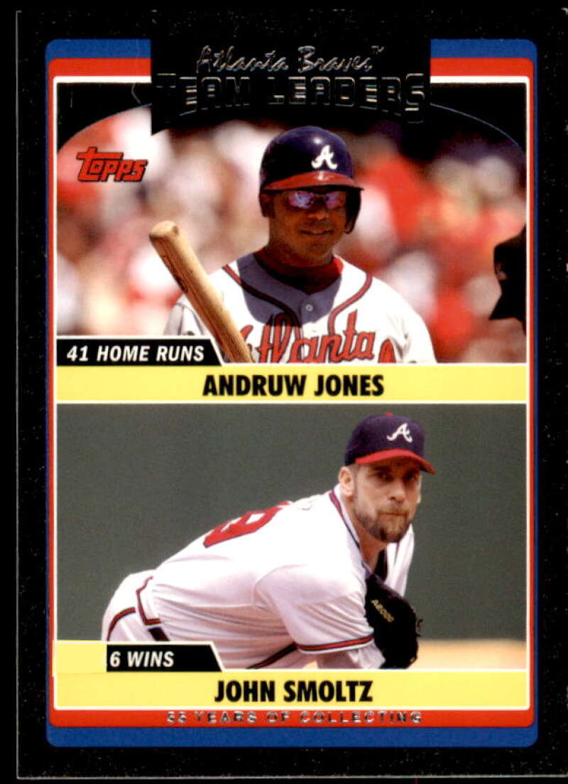 Andruw Jones/John Smoltz Card 2006 Topps Update Black #UH294 Image 1