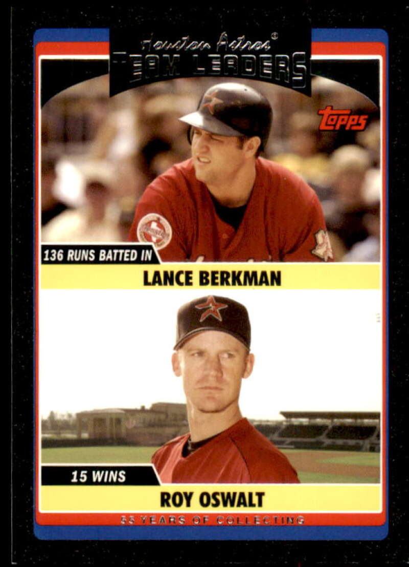 Lance Berkman/Roy Oswalt Card 2006 Topps Update Black #UH298 Image 1