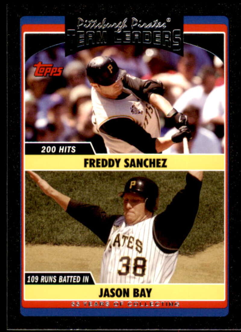 Freddy Sanchez/Jason Bay Card 2006 Topps Update Black #UH300 Image 1