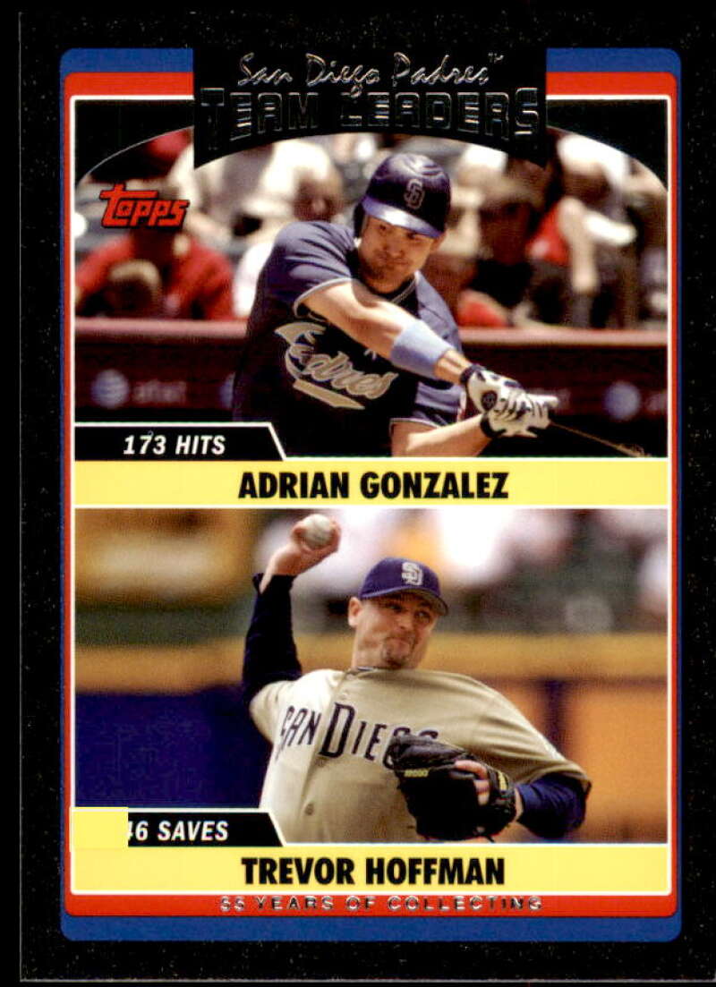 Adrian Gonzalez/Trevor Hoffman Card 2006 Topps Update Black #UH302 Image 1