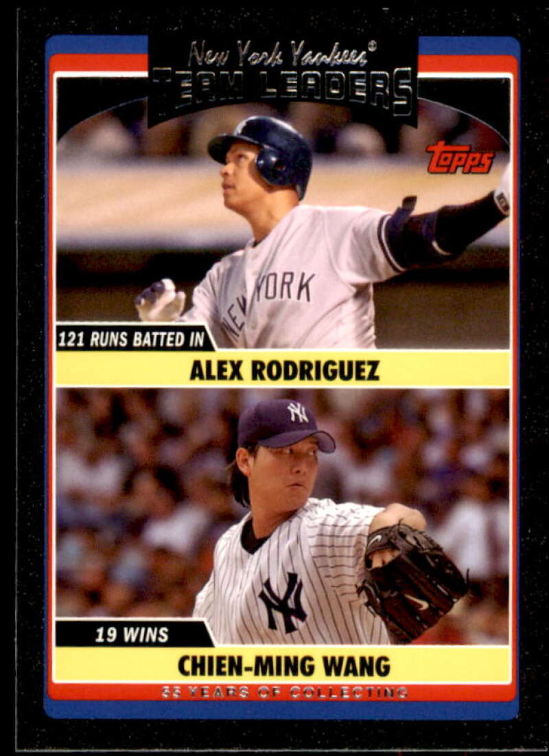 Alex Rodriguez/Chien-Ming Wang Card 2006 Topps Update Black #UH307 Image 1