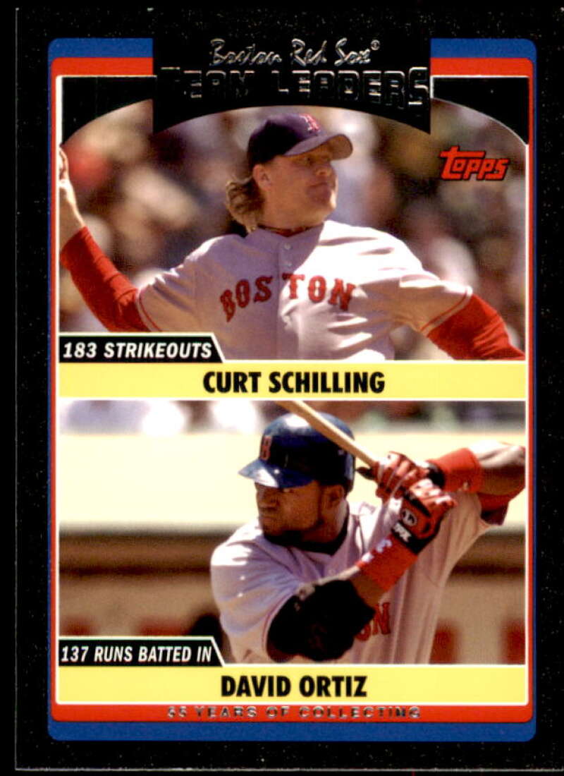 Curt Schilling/David Ortiz Card 2006 Topps Update Black #UH308 Image 1
