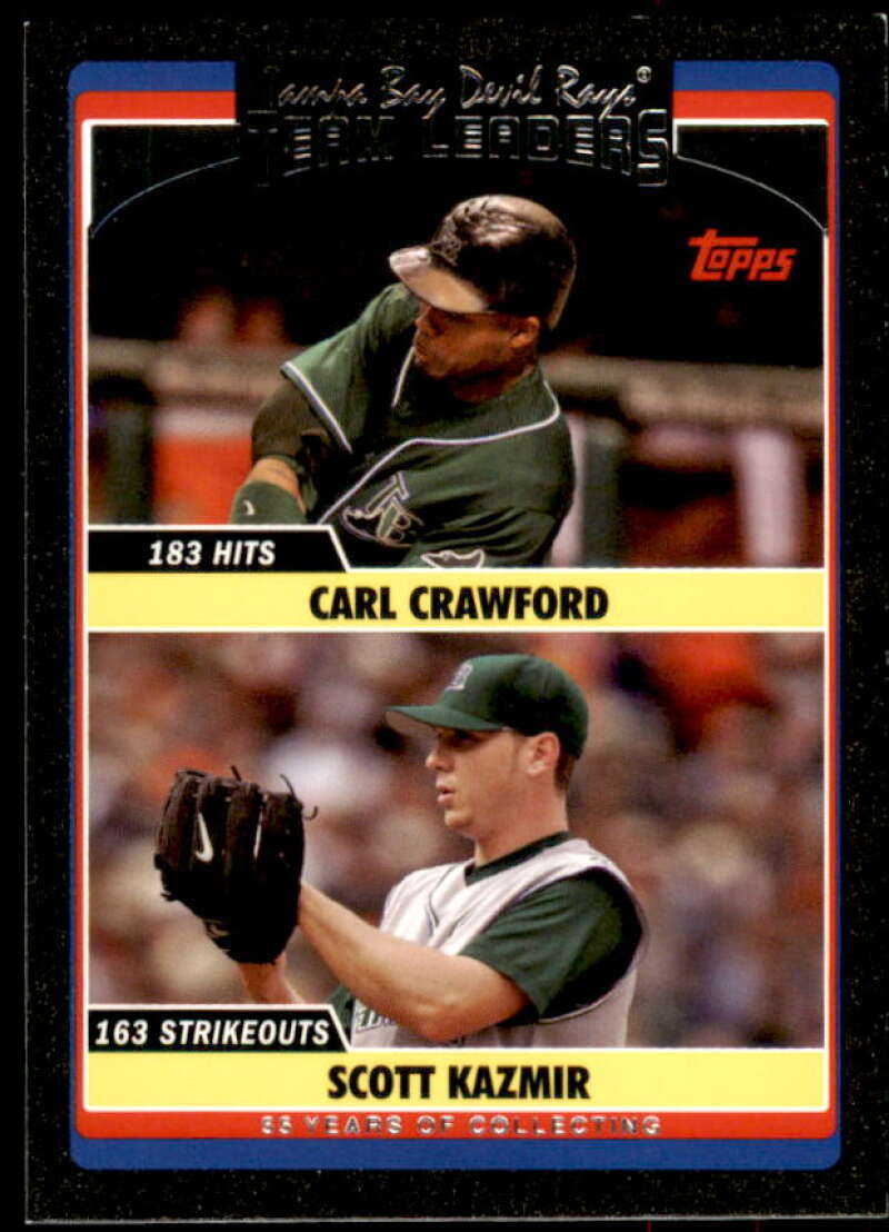 Carl Crawford/Scott Kazmir Card 2006 Topps Update Black #UH311 Image 1