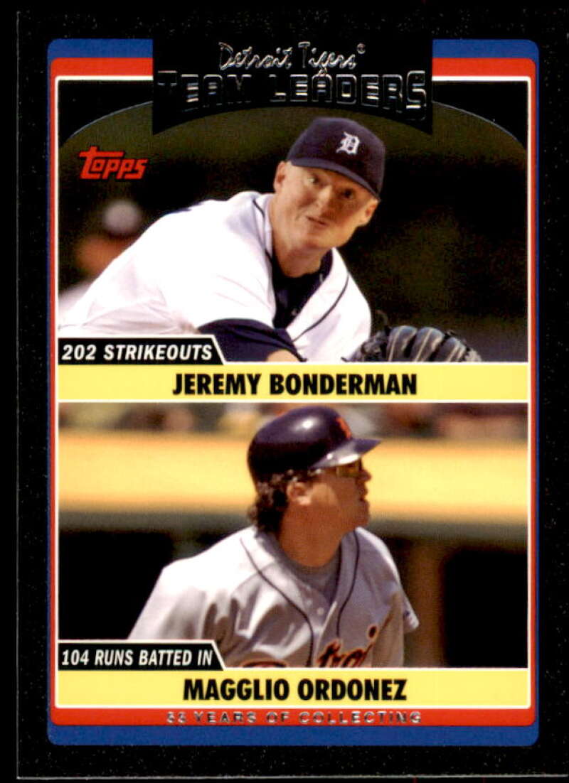 Jeremy Bonderman/Magglio Ordonez Card 2006 Topps Update Black #UH312 Image 1