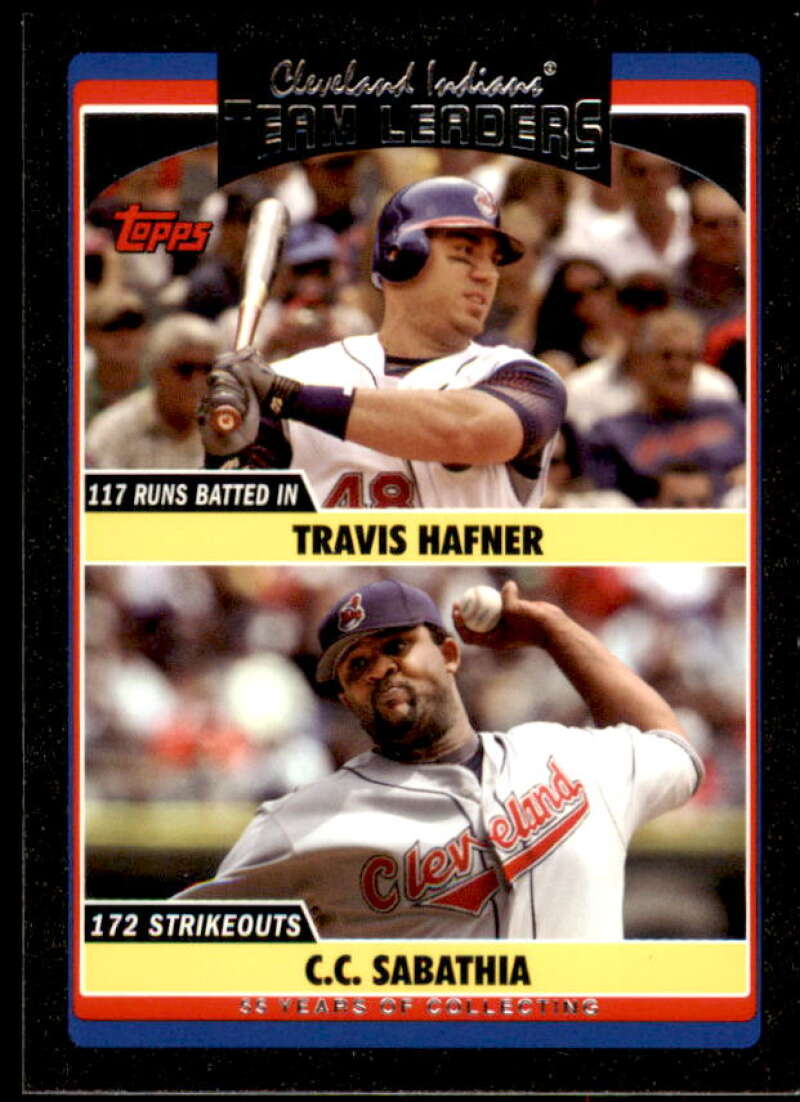 Travis Hafner / C.C. Sabathia Card 2006 Topps Update Black #UH315 Image 1