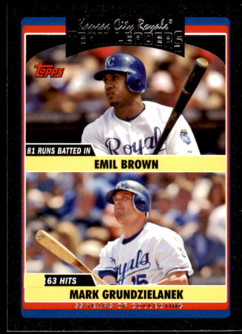 Emil Brown/Mark Grudzielanek Card 2006 Topps Update Black #UH316 Image 1