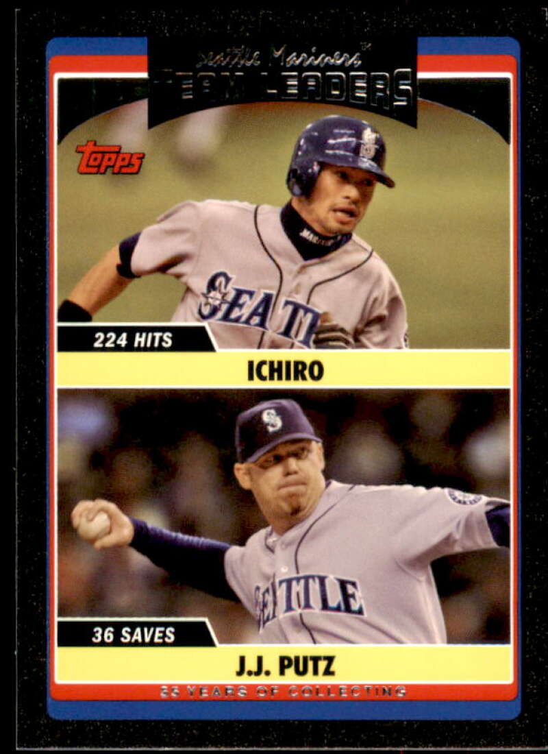 Ichiro Suzuki/J.J. Putz Card 2006 Topps Update Black #UH320 Image 1