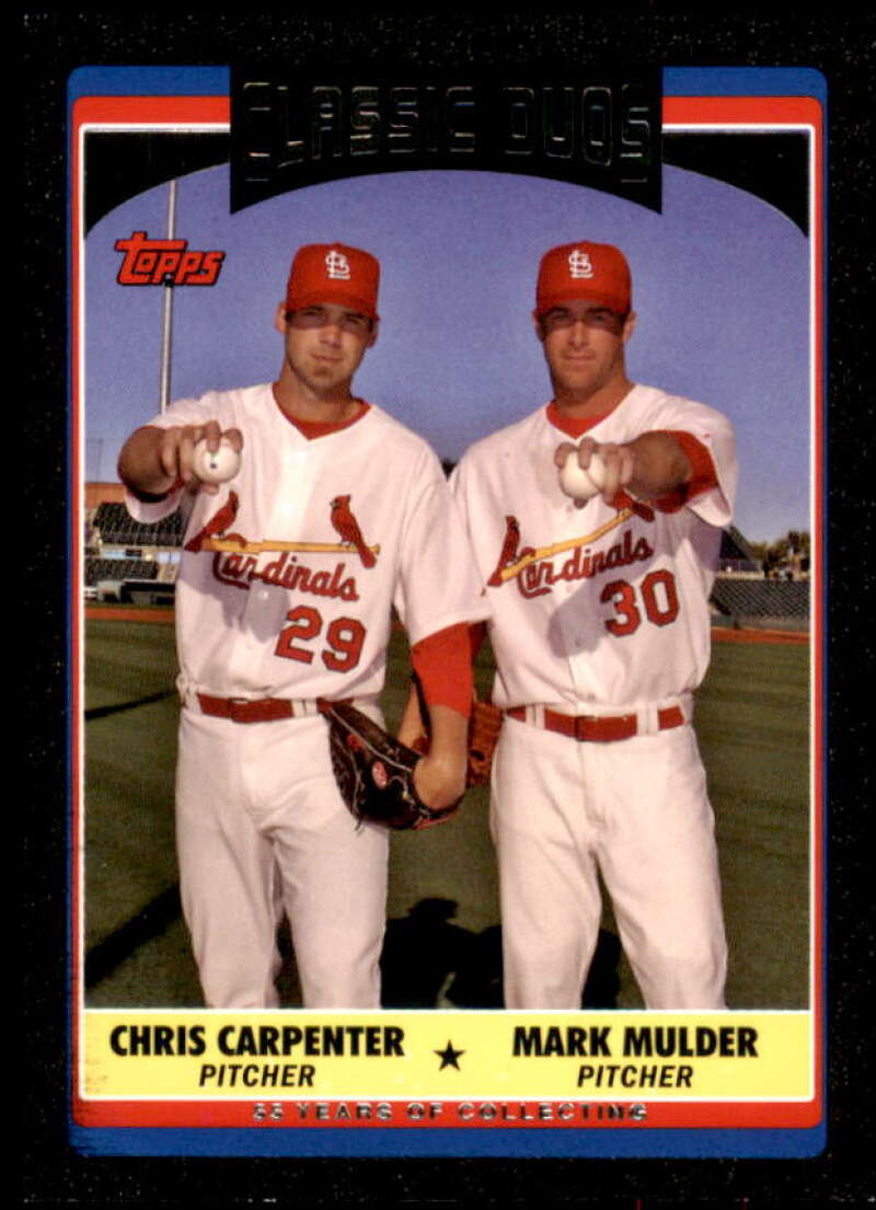 Chris Carpenter/Mark Mulder Card 2006 Topps Update Black #UH322 Image 1