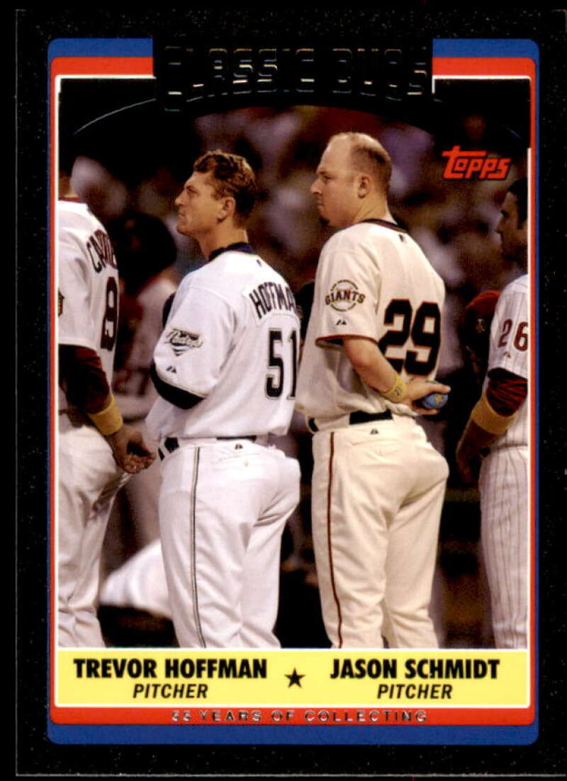 Trevor Hoffman/Jason Schmidt Card 2006 Topps Update Black #UH323 Image 1