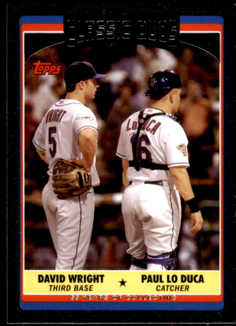 David Wright/Paul Lo Duca Card 2006 Topps Update Black #UH324 Image 1