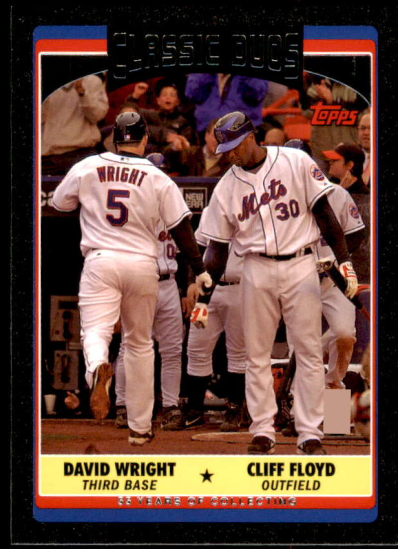 David Wright/Cliff Floyd Card 2006 Topps Update Black #UH327 Image 1