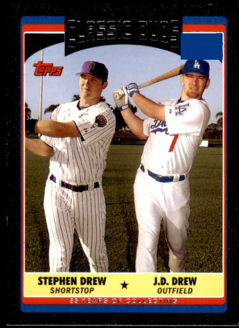 Stephen Drew/J.D. Drew Card 2006 Topps Update Black #UH329 Image 1