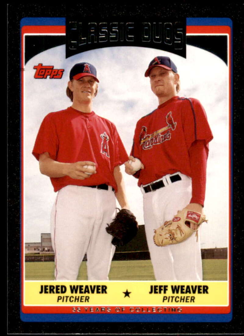 Jered Weaver/Jeff Weaver Card 2006 Topps Update Black #UH330 Image 1