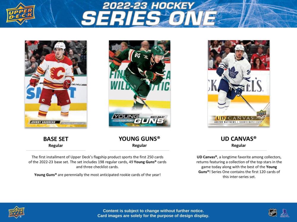 2022-23 Upper Deck Series 1 Hockey 7-Pack Blaster Box Image 3