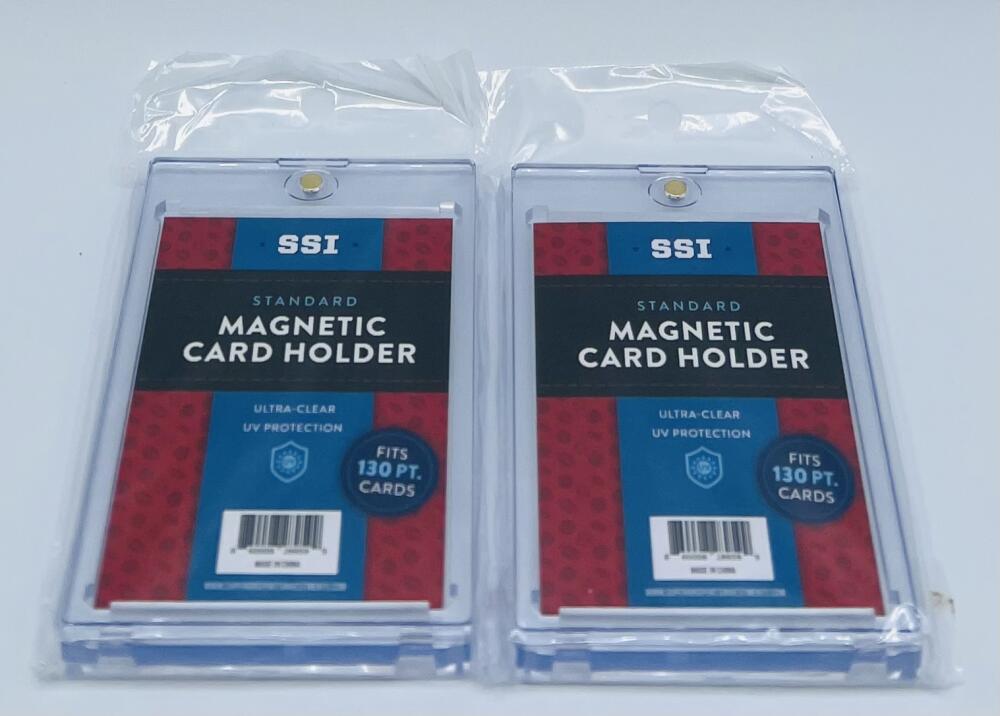 (2) Superior Sports Investments SSI Magnetic Thick Card Holder One Touch 180 PT Image 1