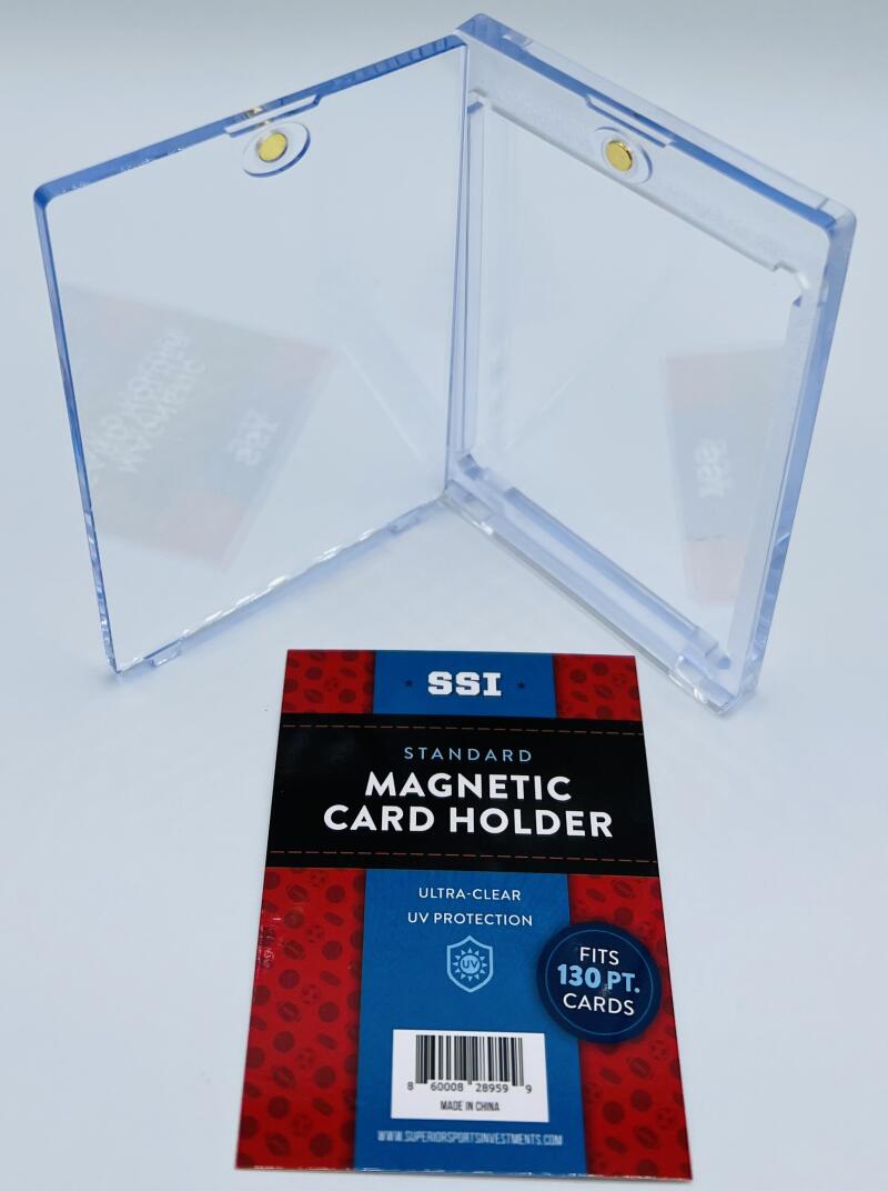 (2) Superior Sports Investments SSI Magnetic Thick Card Holder One Touch 180 PT Image 2